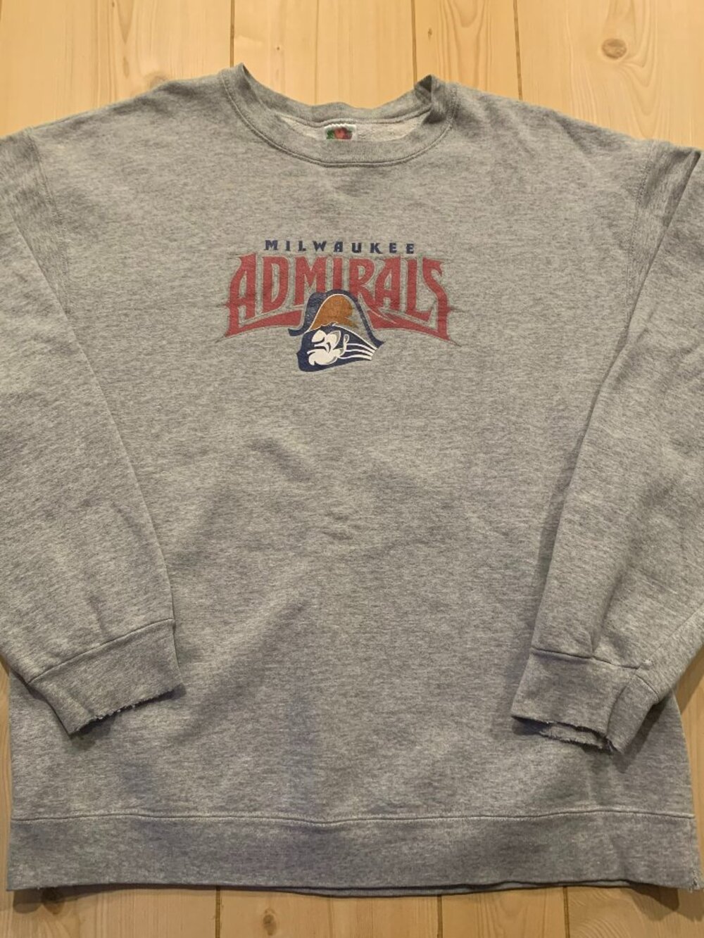 Vintage Y2K Milwaukee Admirals Hockey NHL Athletic Sportswear Sweatshirt Size XL
